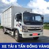 xe tải 8 tấn D8 Đồng Vàng thùng kín màu trắng