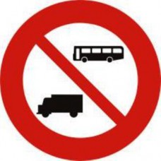 Biển báo Cấm xe ôtô khách và xe ô tô tải P.107