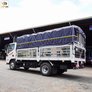 xe tải jac N350 tấn thùng mui bạt