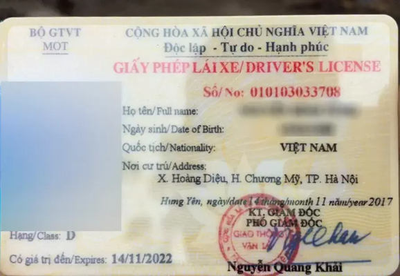 bằng d lái được xe gì